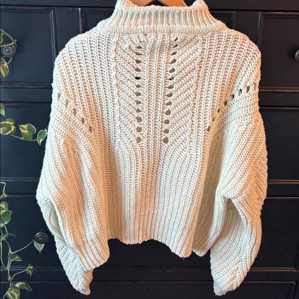 Wild Fable Knit Sweater size XL in Ivory Color - Picture 3 of 6